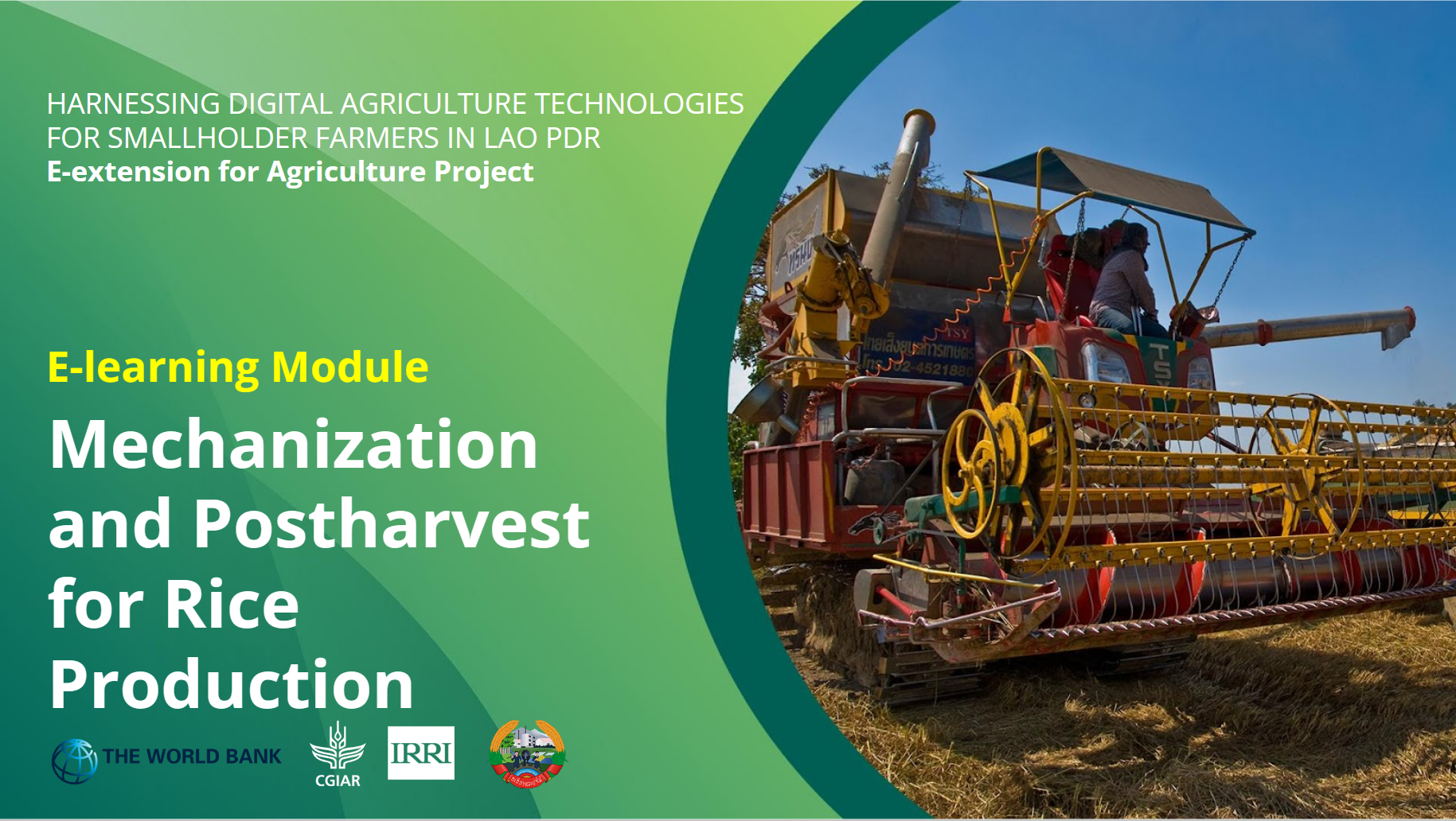 Mechanization and Postharvest for Rice Production